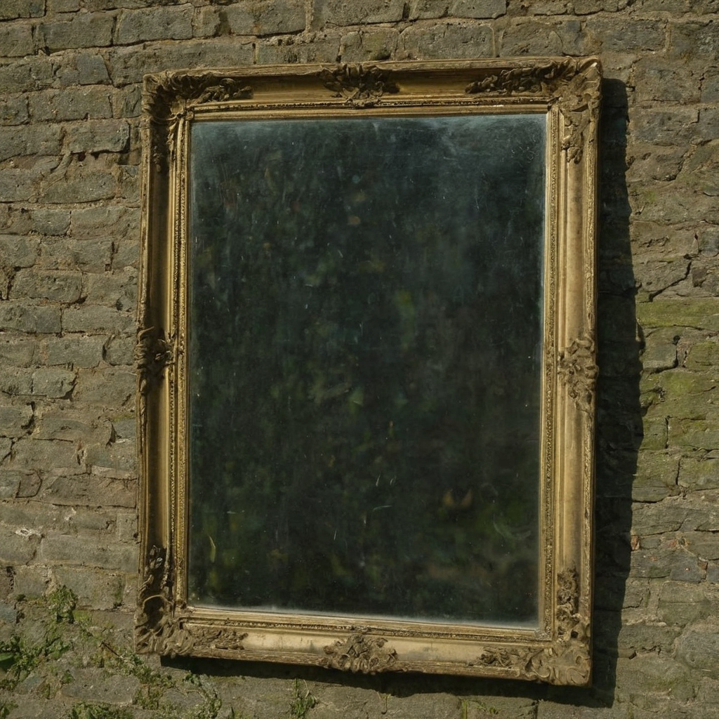 Practical visual for What does genuinely old mirror glass look like