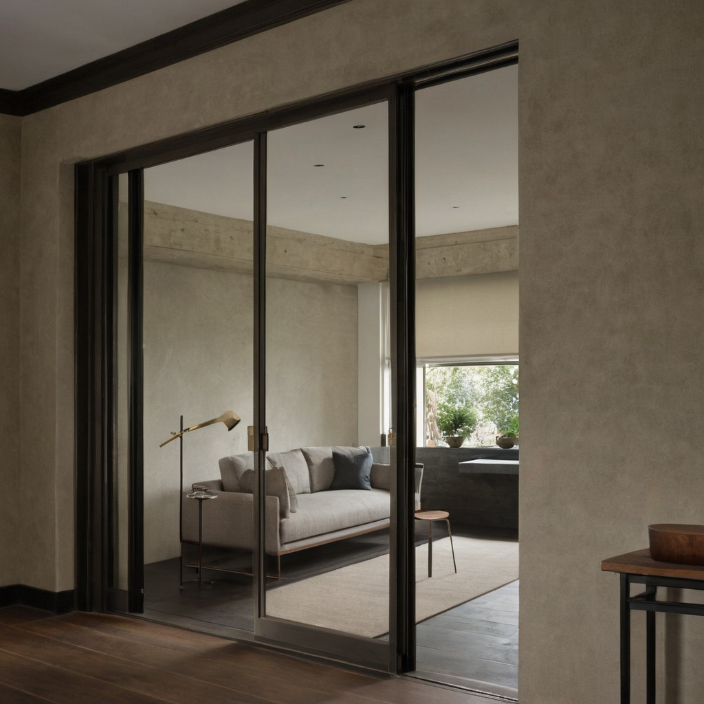 Frame joinery, labels, and hanging hardware reveal later alterations shown in a luxury residential interior